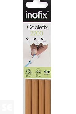Cablefix Adhesivo Negro 8 X7 Mm. (blíster de 4 metros)