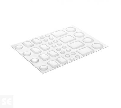 Gotas Adhesivas Transparente Multifigura (36 piezas)