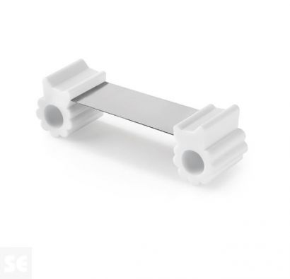Retenedor de Puerta Flexible Blanco 38x128x36 mm.