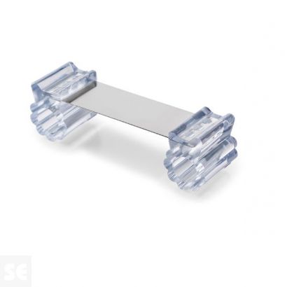 Retenedor de Puerta Flexible Transparente 38x128x36 mm.