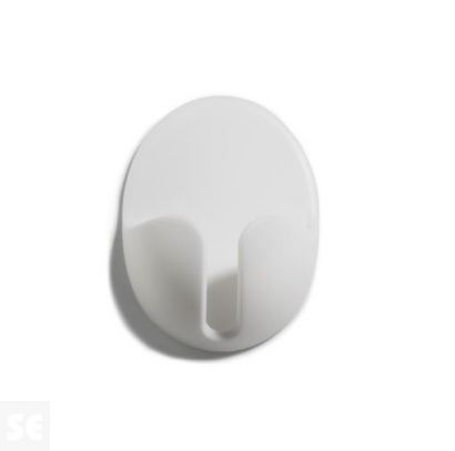 Soporte Adhesivo para Enchufe Blanco 70x53x28 mm. (2u.)