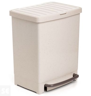 Cubo Pedal Reciclaje Ecohome 17+8 L.