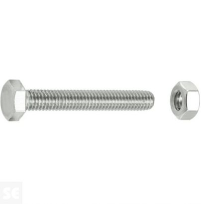 Tornillo Cabeza Hexagonal M6x40mm. Din 933 (20 piezas)