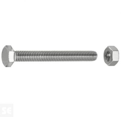 Tornillo Cabeza Hexagonal M6x50mm. Din 933 (4u.)