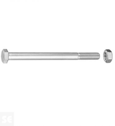 Tornillo Cabeza Hexagonal M8x100mm. Din 931 (10 piezas)