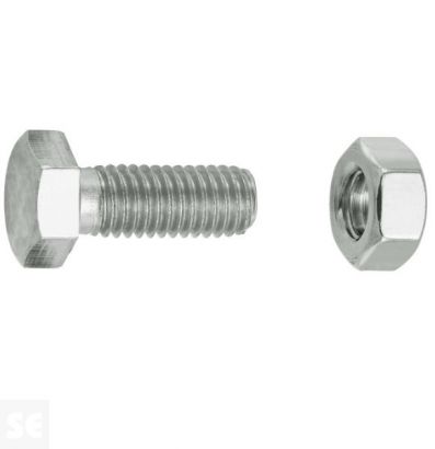 Tornillo Cabeza Hexagonal M8x20mm. Din 933 (6 piezas)