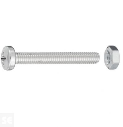 Tornillo Cabeza Redonda Ph M4x30mm Din 7985 (50 piezas)