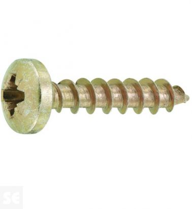 Tornillo Cabeza Redondo Pz 4,0x25mm (100u.)