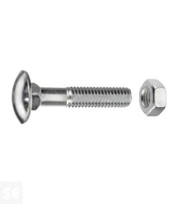 Tornillo Carrocero M10x40mm. Din 603 (8 piezas)