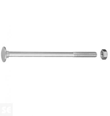 Tornillo Carrocero M6x100mm. Din 603 (10 piezas)