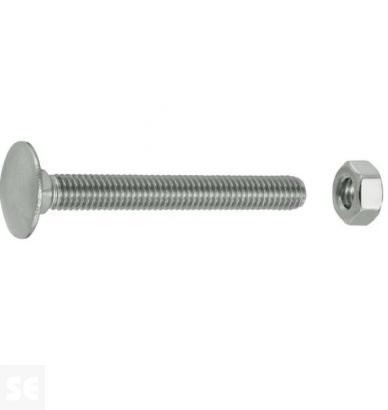 Tornillo Carrocero M6x50mm. Din 603 (20 piezas)