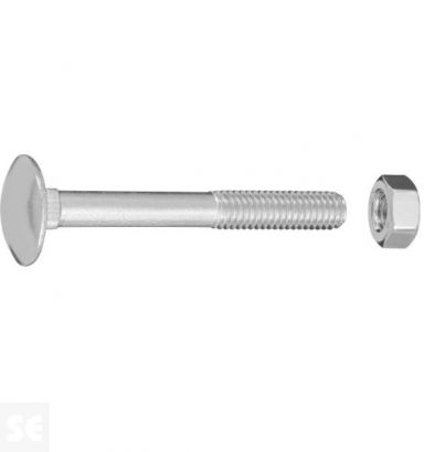 Tornillo Carrocero M6x50mm. Din 603 (7 piezas)