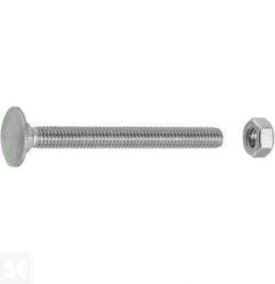 Tornillo Carrocero M6x60mm. Din 603 (20 piezas)