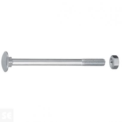 Tornillo Carrocero M6x80mm. Din 603 (7 piezas)