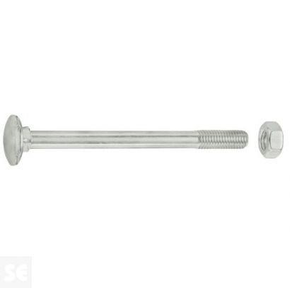 Tornillo Carrocero M8x100mm. Din 603 (8 piezas)