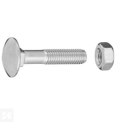 Tornillo Carrocero M8x40mm. Din 603 (15 piezas)