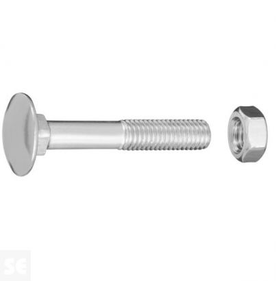 Tornillo Carrocero M8x50mm. Din 603 (12 piezas)