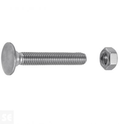 Tornillo Carrocero M8x50mm. Din 603 (12u.)