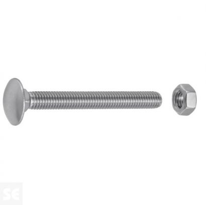 Tornillo Carrocero M8x60mm. Din 603 (10 piezas)