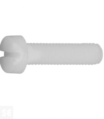 Tornillo Cabeza Cilíndrica Plástico M6x40mm. (10u.)