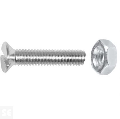 Tornillo Roscado Cabeza Avellanada M3x14mm. (20u.)