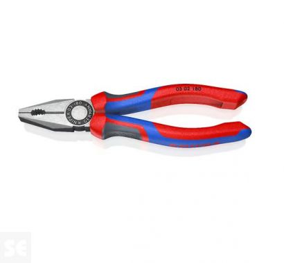 Alicate Universal Negro Filo con Bisel 180mm.