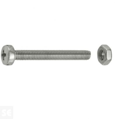 Tornillo Cabeza cónica M3x25mm. A2 Ph 7045 (16 piezas)