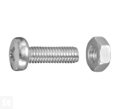 Tornillo - Tuerca Cabeza gota sebo M3x16 A2 Ph 7045 (16u.)