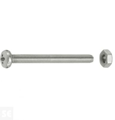 Tornillo Cabeza Cónica M3x30mm. A2 Ph 7045 (12 piezas)