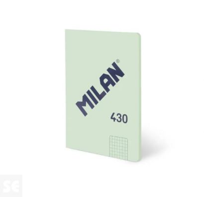 Libreta MILAN A5 Encolada 430 Verde 48h Cuadric. 95gr