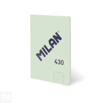 Libreta MILAN A5 Encolada 430 Verde 48h Líneas 95gr