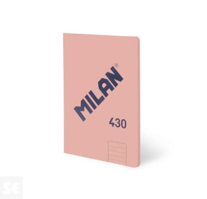 Libreta MILAN A5 Encolada 430 Rosa 48h Líneas 95gr