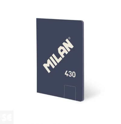 Libreta MILAN A5 Encolada 430 Azul 48h Blancas 95gr