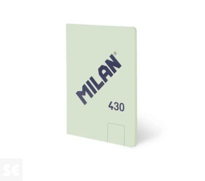 Libreta MILAN A5 Encolada 430 Verde 48h Blancas 95gr
