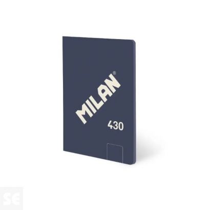 Libreta MILAN A6 Encolada 430 Azul 48h Blancas 95gr