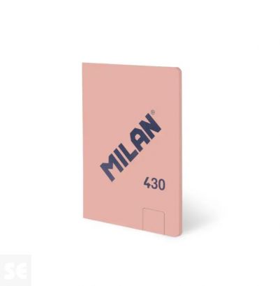 Libreta MILAN A6 Encolada 430 Rosa 48h Blancas 95gr