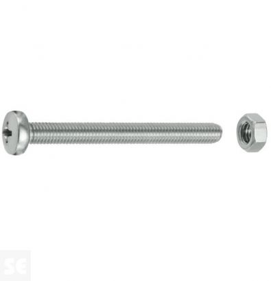 Tornillo Cabeza Cónica M5x50mm. A2 Ph 7045 (4 piezas)