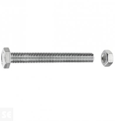 Tornillo Cabeza Hexagonal M10x30mm. Din 933 (75 piezas)