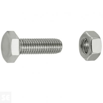 Tornillo Cabeza Hexagonal M10x30mm. Din 933 (4 piezas)