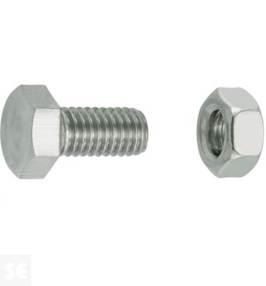 Tornillo Cabeza Hexagonal M5x10mm. Din 933 (10 piezas)