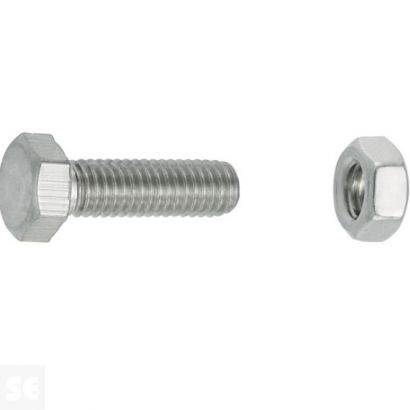 Tornillo Cabeza Hexagonal M5x16mm. Din 933 (30 piezas)