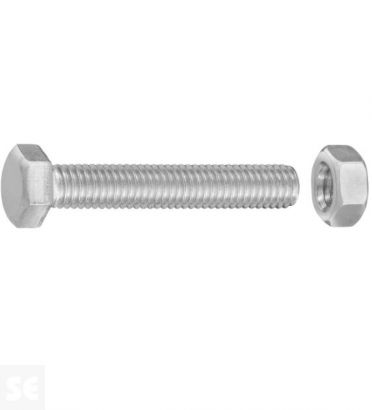 Tornillo Cabeza Hexagonal M5x30mm. Din 933 (6 piezas)