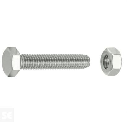 Tornillo Cabeza Hexagonal M6x30mm. Din 933 (25 piezas)