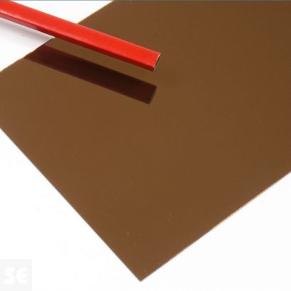 Placa Poliestireno Espejo Marrón 2000x1000x1mm.