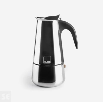 Cafetera Express Moka 4 tazas. Asa de Baquelita