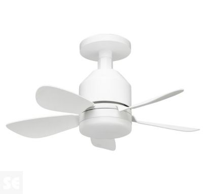 Ventilador Techo con Luz. Aspas: 40 Cm. Motor Dc. 3 Velocidades