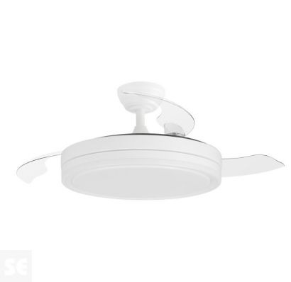 Ventilador Techo Retráctil Blanco Aspas: 105cm 35w 6 velocidades