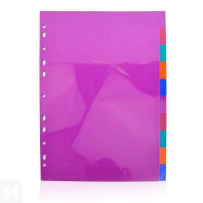 Separadores Multitaladro A4 10 Posiciones / 5 Colores