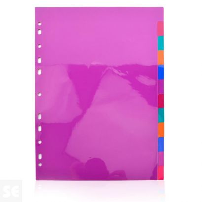 Separadores Multitaladro A4 12 Posiciones / 5 Colores