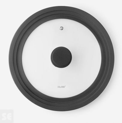 Tapa de cristal con borde de Silicona Adaptable 28+30+32cm.